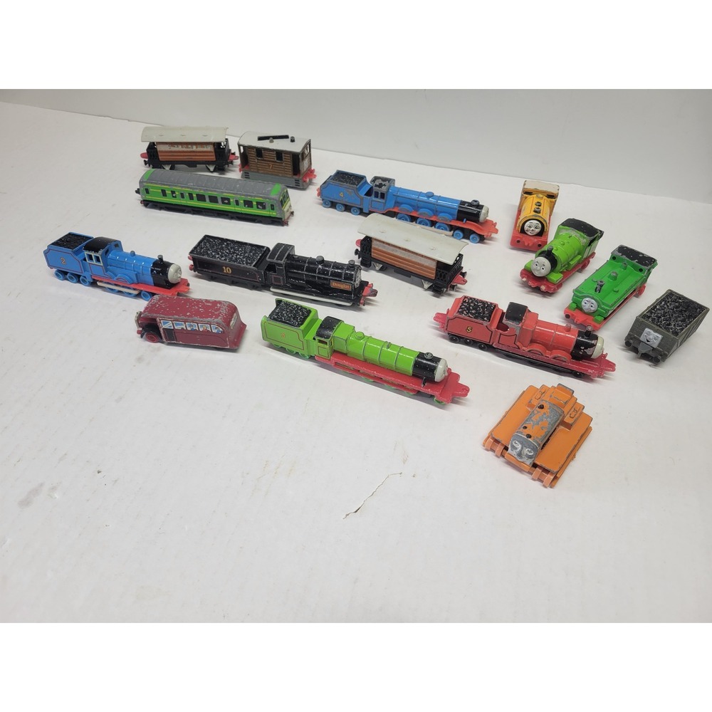 Vtg‎ Thomas & Friends Ertl Diecast Metal Toy Train Lot Gordon Percy 15pc 88-92